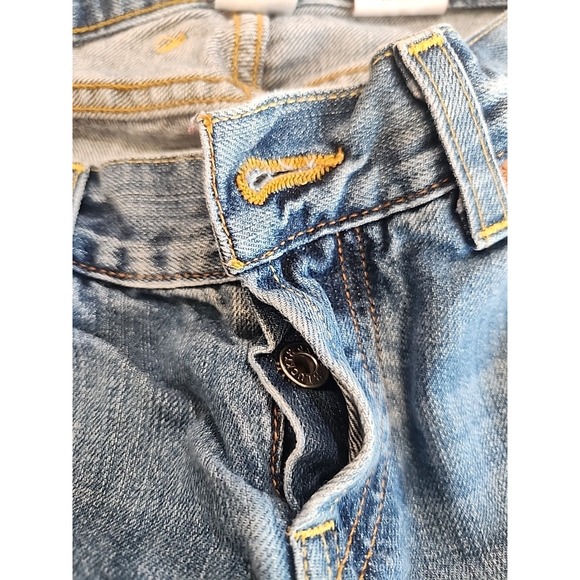 Womens Lucky Brand Dream Cuffed Cropped Blue Jeans sz 2‎ Button Fly - Picture 5 of 7